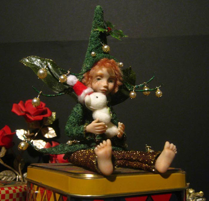 Ooak Posable Fairy Tale Noel e Orsetto